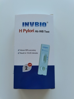 Tarjeta rápida de la sangre entera de la prueba del Ab de los píloros sensibles del hospital H del 100% para humano