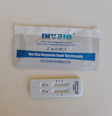 99,9% casete combinado casero fácil de la gripe A/B de los virus de la gripe A/B del equipo Covid-19 del antígeno