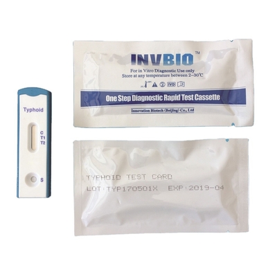 Casete rápido tifoideo del anticuerpo de Igg Igm de los equipos de la prueba de la enfermedad infecciosa