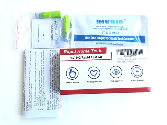 Equipos rápidos de autoprueba para el tipo del tipo 1 del VIH - 2 de la prueba del VIH del ISO 13485 en casa
