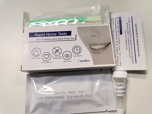Anticuerpo rápido de los equipos Hiv-1/2 de la prueba del VIH de la saliva anticipada