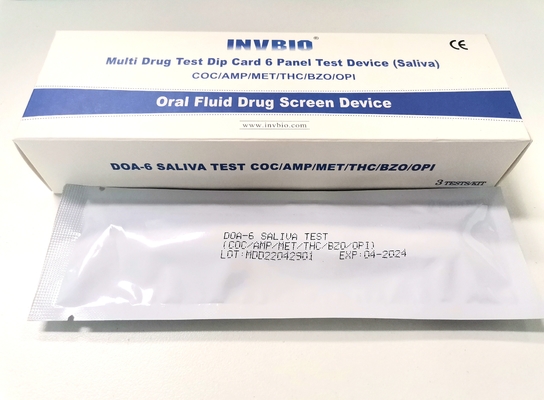 equipo flúido FSC de la prueba de la tenencia ilícita de drogas de la saliva oral inmediata en casa