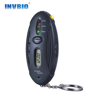 Luces LED negras muestran analizador de aliento Tester de alcohol con temporizador Respuesta rápida para la seguridad de la conducción