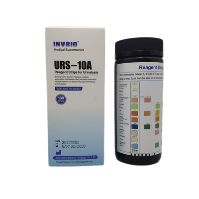 En casa En pruebas de laboratorio Botella de tira de orina 10 Parámetros 100 piezas