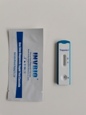 Sangre entera de la prueba de la troponina I Ctni/tarjetas de diagnóstico rápidas del suero/de la troponina del plasma