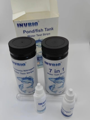 Kit de prueba de calidad del agua del tanque de peces del estanque del acuario 7 en 1 tiras 100/paquete