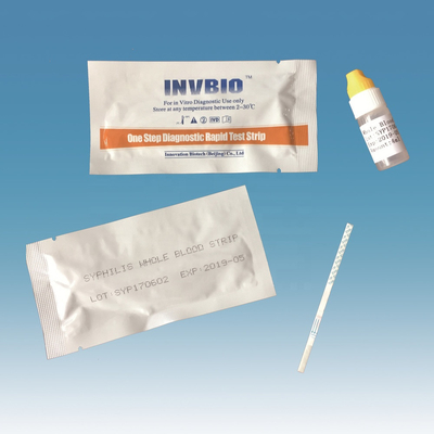 Una tarjeta rápida Kit At Home de la prueba del Ab de la sífilis exacta del paso