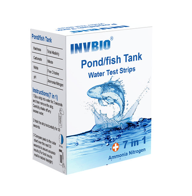 Prueba de agua de acuario Invbio de alta precisión Líneas de prueba de nitratos de amoníaco Prueba de plomo del tanque de pescado