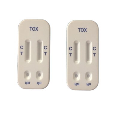 Prueba Kit Colloidal Gold Chromatography del hogar de la toxoplasmosis de IgG IgM TOXO