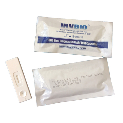Equipo plástico 25pcs/caja de la prueba del taburete de H. Pylori Antigen del uno mismo de la tarjeta