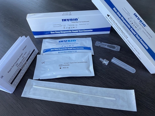 Lista común de la UE de Kit Card Rtk de la esponja de SARS-CoV-2 en casa de la prueba nasal rápida del antígeno