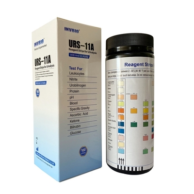 Tiras de prueba de la urinálisis del parámetro de INVBIO 10 in vitro