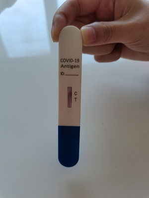 Casete de la prueba del antígeno de Covid 19 Coronavirus Rtk y prueba rápidos de la piruleta de la saliva