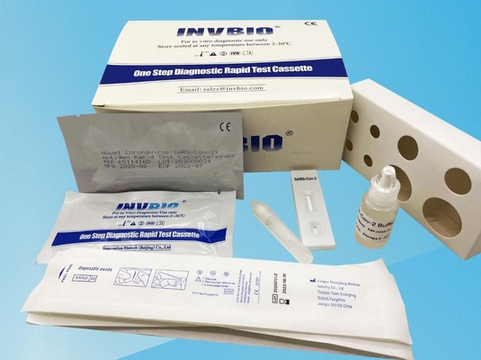 Casete de la prueba del antígeno de Covid 19 Coronavirus Rtk y prueba rápidos de la piruleta de la saliva