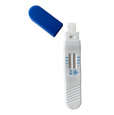 Prueba oral de drogas de 6 paneles de abuso de drogas de múltiples pruebas de saliva Kit 98% de precisión