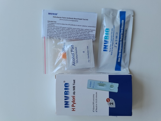Tarjeta rápida de la sangre entera de la prueba del Ab de los píloros sensibles del hospital H del 100% para humano