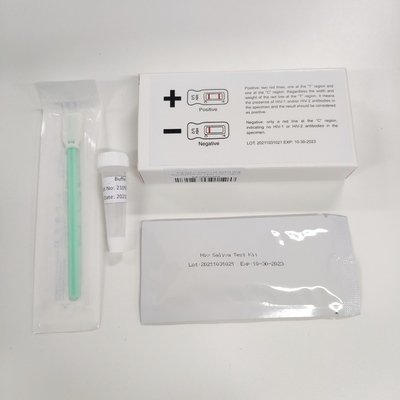 Pruebas rápidas de la muestra 25 de la muestra 25 de la saliva del plasma de la sangre entera de los equipos de la prueba de la enfermedad infecciosa de la detección del VIH del anticuerpo