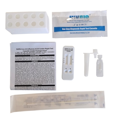 Antígeno Kit Influenza Flu de autoprueba del Ce un B y un combinado nasal Covid-19 AG