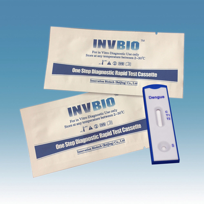 Embalaje rápido del OEM del casete de Igg Igm del anticuerpo de los equipos de la prueba de la enfermedad infecciosa del virus de fiebre de dengue
