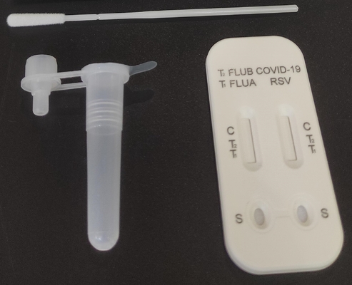 Autoexamen 3 del antígeno de la gripe RSV de COVID 19 en 1 marca casera combinada del CE de la prueba
