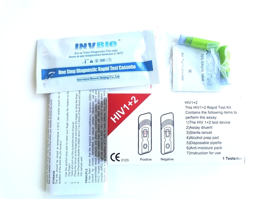 Prueba casera rápida Kit In Whole Blood del VIH el reactivo médico 25pcs/Box