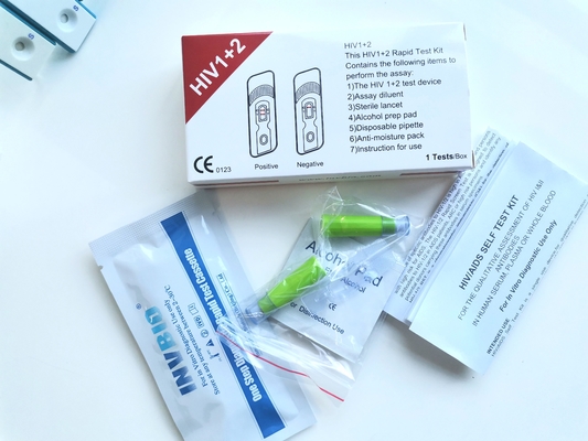 Equipos rápidos de la prueba del VIH del OEM 40pcs un diagnóstico médico del paso para humano