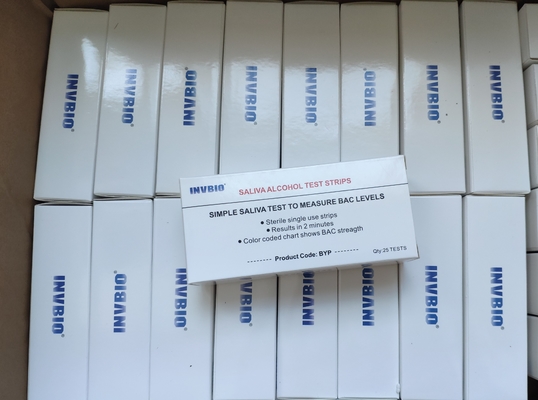 Tiras orales exactas confiables de una del paso 3.00m m del casete rápido de la prueba prueba de alcohol