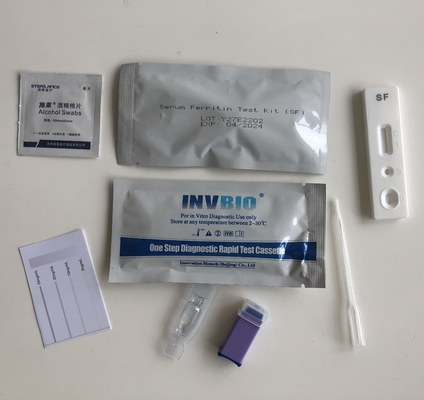 Prueba de prueba Kit Serum Ferritin Levels Rapid de la anemia del uno mismo del Ce de Invbio en casa