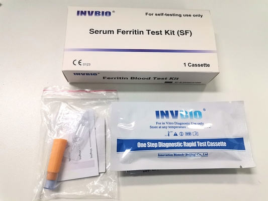 Sensibilidad rápida de Elisa Kit 99,2% del casete de la prueba de la sangre llana humana de la ferritina
