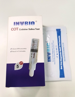 Prueba oral Kit Nicotine/Cotinine/tabaco de la saliva 20ng/ml del solo panel en casa