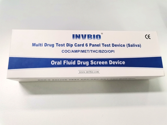 exactitud oral flúida de la prueba de droga de la saliva del panel 40ng/ml 6 alta