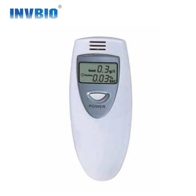 Alcoholímetro monopantella Mini Lcd Detector blanco del alcoholímetro
