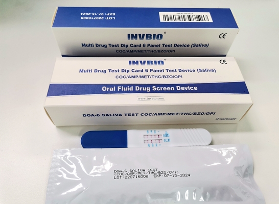 CE de prueba del equipo de la droga directa de la saliva de los 6 paneles aprobado por la FDA