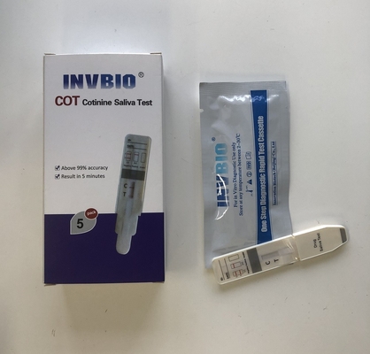 Prueba de cribado flúida oral de la prueba rápida de la saliva de la CHOZA de Cotinine con la exactitud del 99%