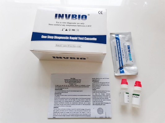Prueba rápida aprobada Ce 2 Kit All Medical Device del VIH 1 de los anticuerpos