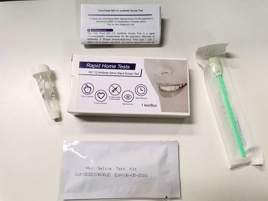 Prueba fácil rápida exacta de la prueba de pantalla del VIH 1&amp;2 en casa sin la saliva de la sangre oral