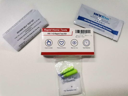 autoexamen rápido de diagnóstico del uso en el hogar de los equipos de la prueba del VIH de la sangre entera 25pcs