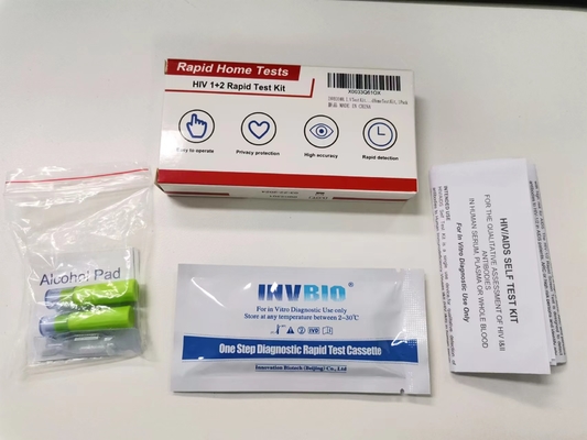 Un VIH autodiagnóstico 1 y 2 prueba Kit Convenient Whole Blood del paso