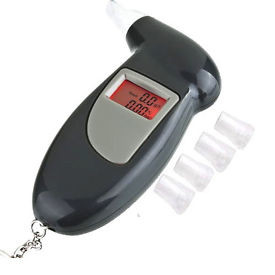 Cadena dominante del alcoholímetro del alcohol de Digitaces Bactrack del coche policía con el acumulador alcalino