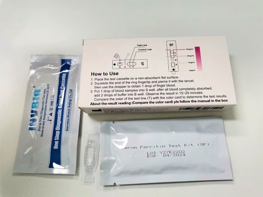 Prueba Kit Rapid Diagnostic Device de la ferritina del suero de la detección temprana