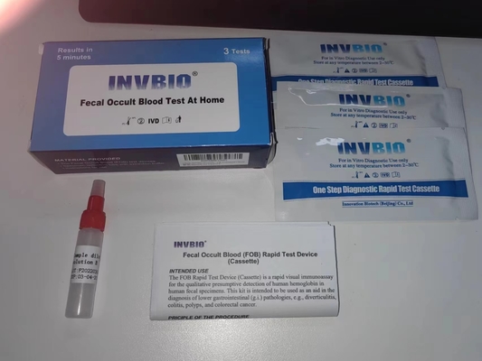 1 Uds. Kit de prueba Fobt/marcadores tumorales pruebas de sangre oculta en heces