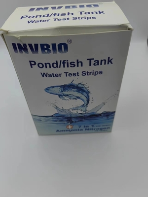 Kit de prueba de calidad del agua del tanque de peces del estanque del acuario 7 en 1 tiras 100/paquete