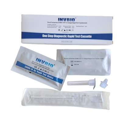 En casa prueba nasal rápida de Coronavirus de la prueba del antígeno de la esponja de Covid