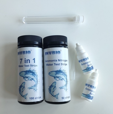 Prueba de agua de acuario Invbio de alta precisión Líneas de prueba de nitratos de amoníaco Prueba de plomo del tanque de pescado