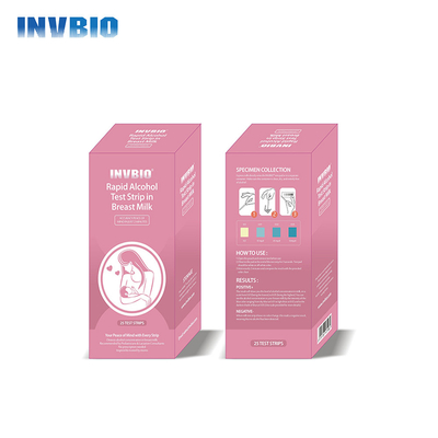 Seguridad del bebé durante prueba de la concentración del alcohol de la tira de prueba de la leche materna del período de la lactancia