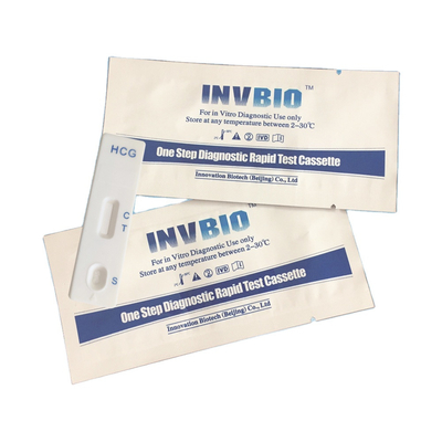 IVD médico Hcg una tarjeta de la prueba de embarazo del paso