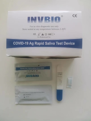 Una piruleta de la saliva del antígeno del AG de Covid 19 del paso