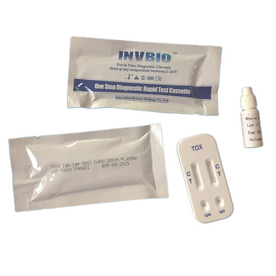 Prueba Kit Colloidal Gold Chromatography del hogar de la toxoplasmosis de IgG IgM TOXO