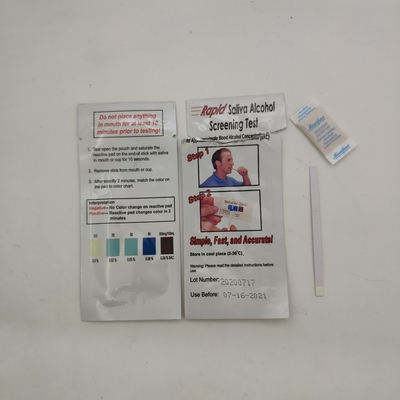 Tiras personales/caja de una del paso de INVBIO de la saliva de alcohol tira 25 de la prueba