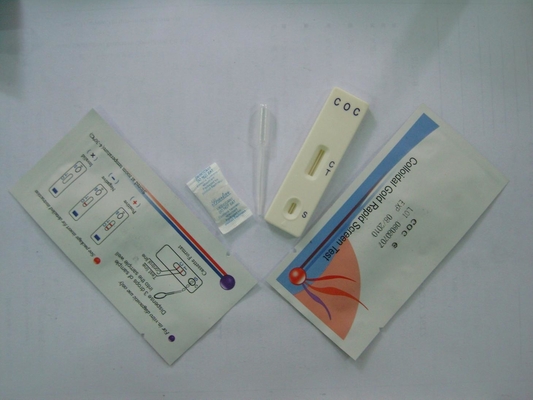 Prueba casera de Kit Cassette 3.00m m de la prueba de la tenencia ilícita de drogas de la cocaína del FDA COC